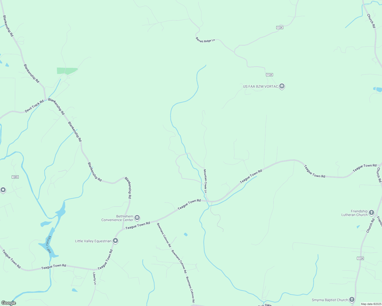 map of restaurants, bars, coffee shops, grocery stores, and more near 316 Mountain Creek Lane in Taylorsville