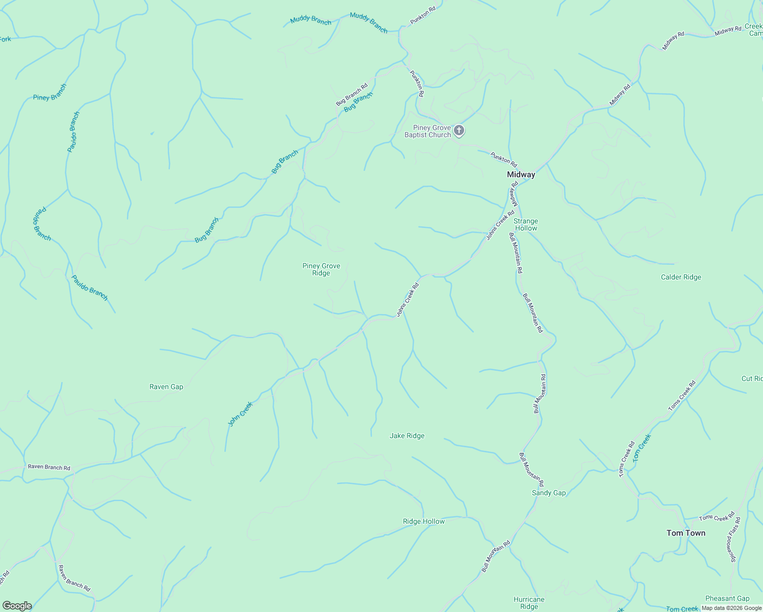 map of restaurants, bars, coffee shops, grocery stores, and more near 760-798 Johns Creek Rd in Cocke