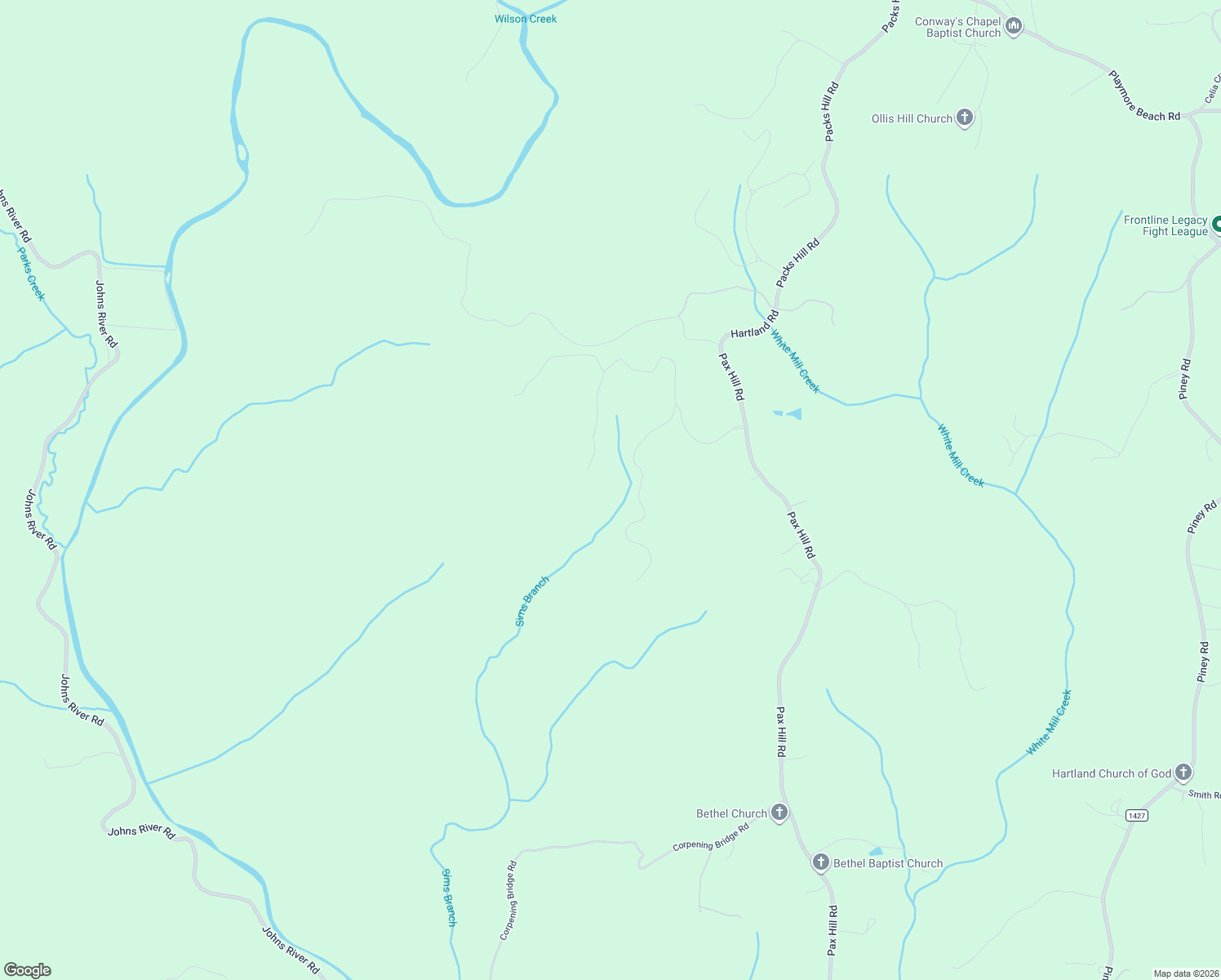 map of restaurants, bars, coffee shops, grocery stores, and more near 1111 Table View Drive in Morganton