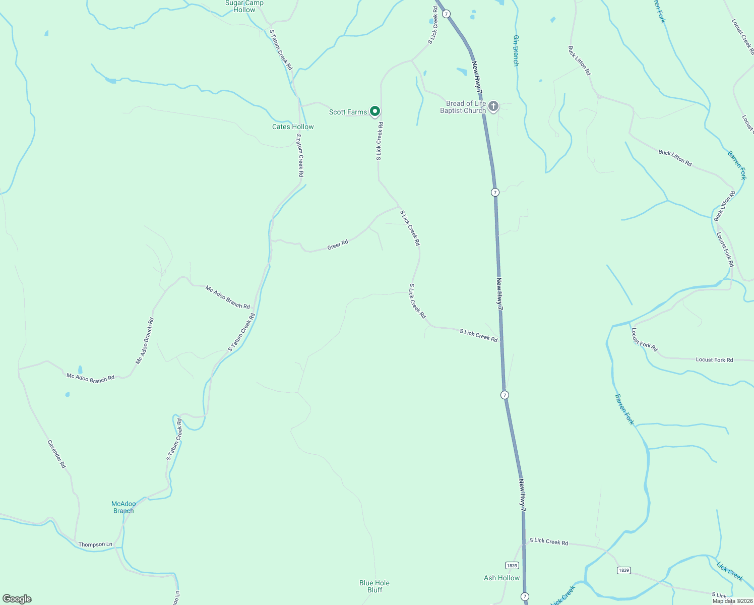 map of restaurants, bars, coffee shops, grocery stores, and more near 20151 Ben Fly Rd in Lyles