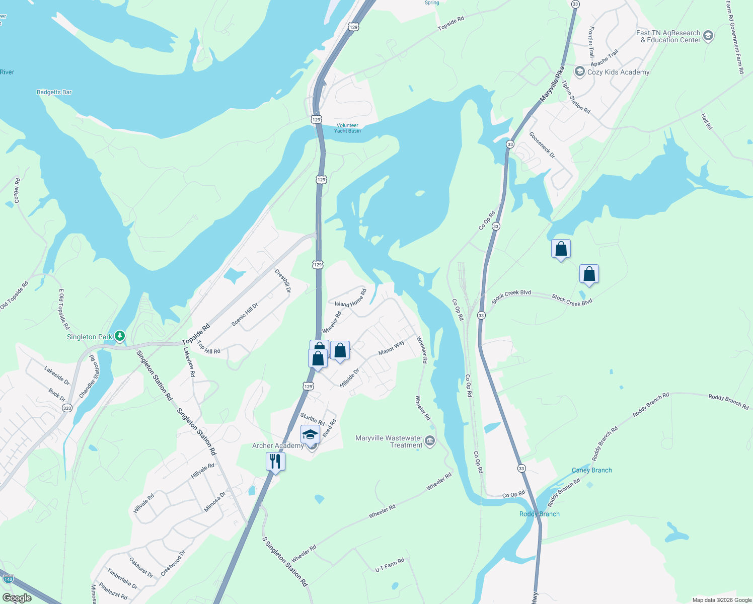 map of restaurants, bars, coffee shops, grocery stores, and more near 4818 Wheeler Rd in Louisville
