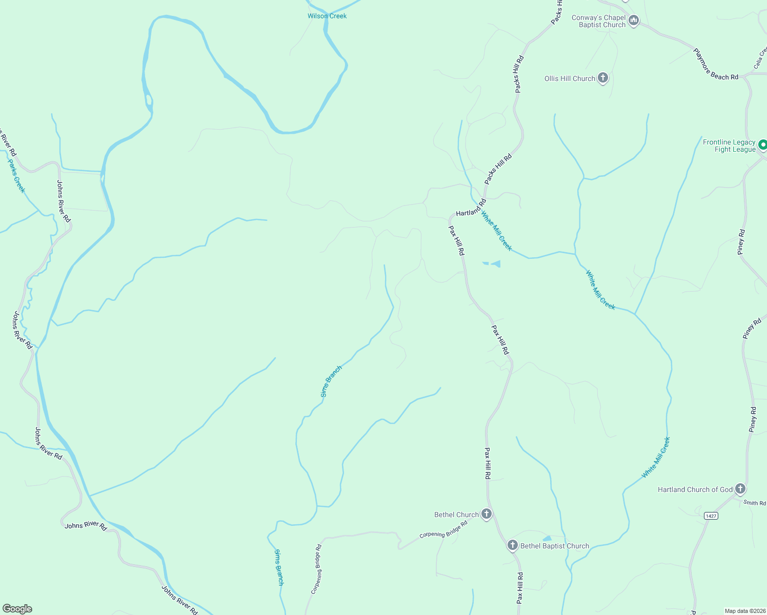map of restaurants, bars, coffee shops, grocery stores, and more near 1111 Table View Drive in Morganton