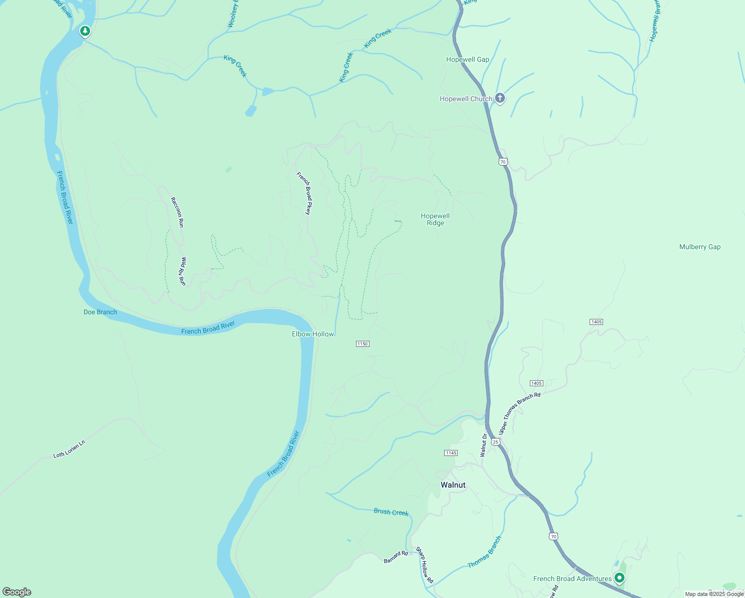 map of restaurants, bars, coffee shops, grocery stores, and more near 1169 Sandy Bottom Road in Marshall