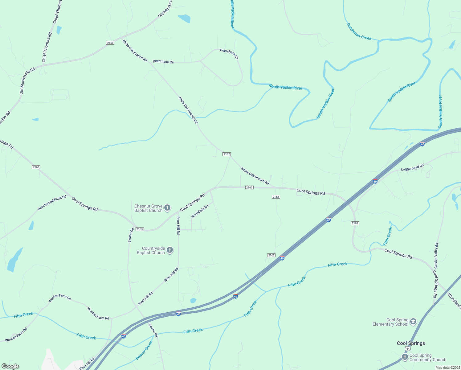 map of restaurants, bars, coffee shops, grocery stores, and more near 644 Cool Springs Road in Statesville