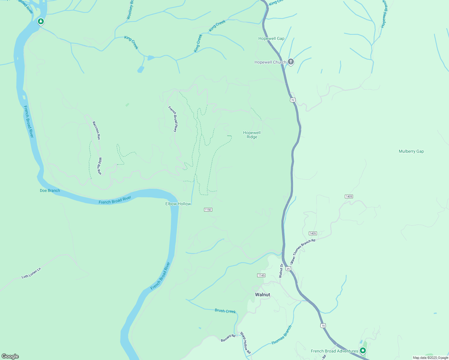 map of restaurants, bars, coffee shops, grocery stores, and more near 1169 Sandy Bottom Road in Marshall