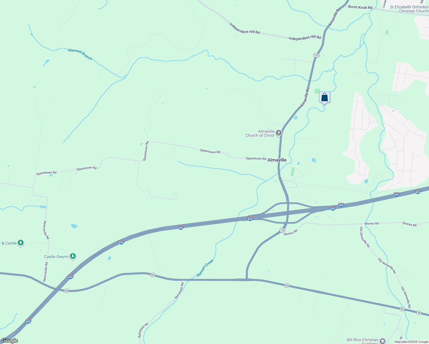 map of restaurants, bars, coffee shops, grocery stores, and more near 1609 Allwood Avenue in Murfreesboro