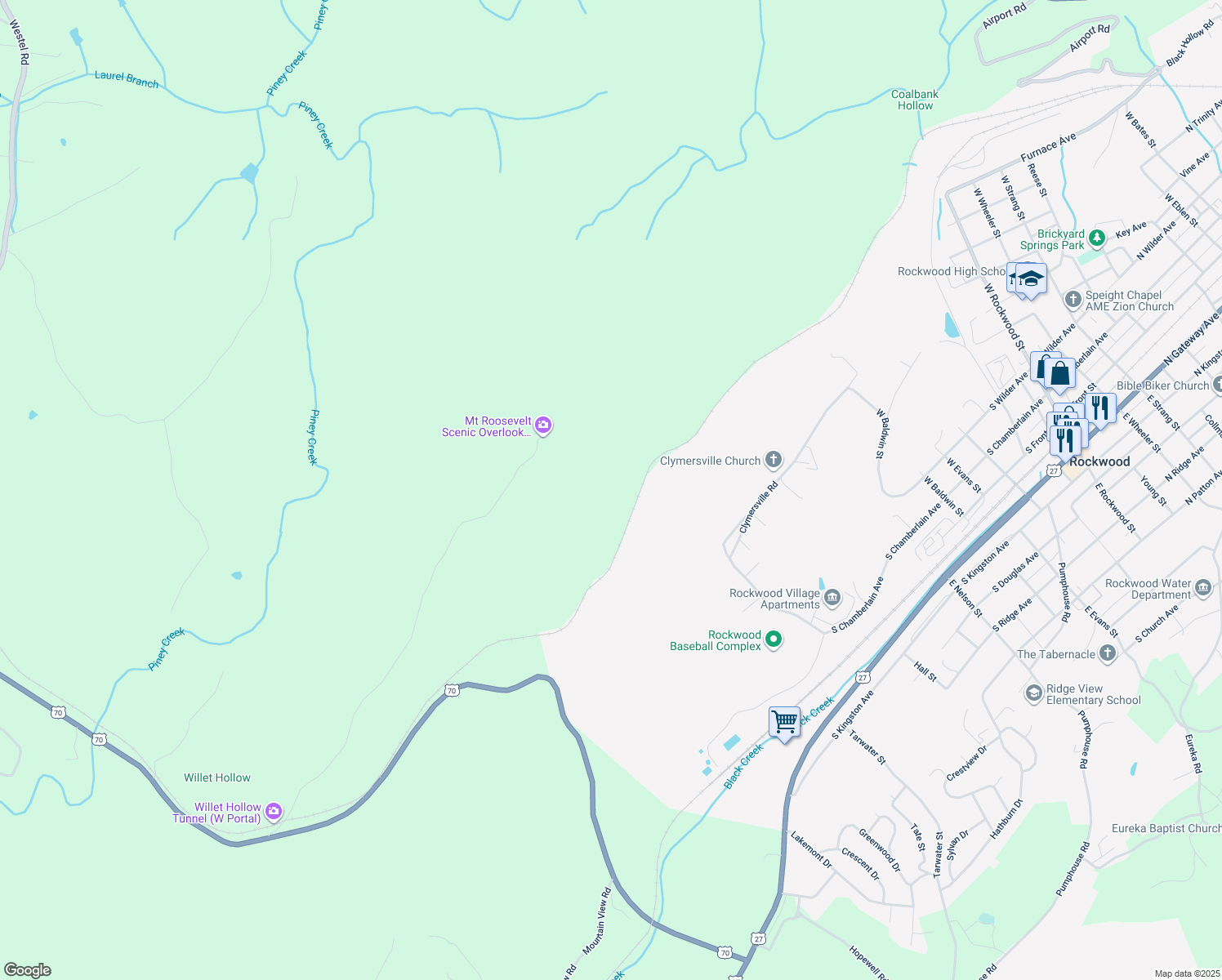 map of restaurants, bars, coffee shops, grocery stores, and more near in Ozone