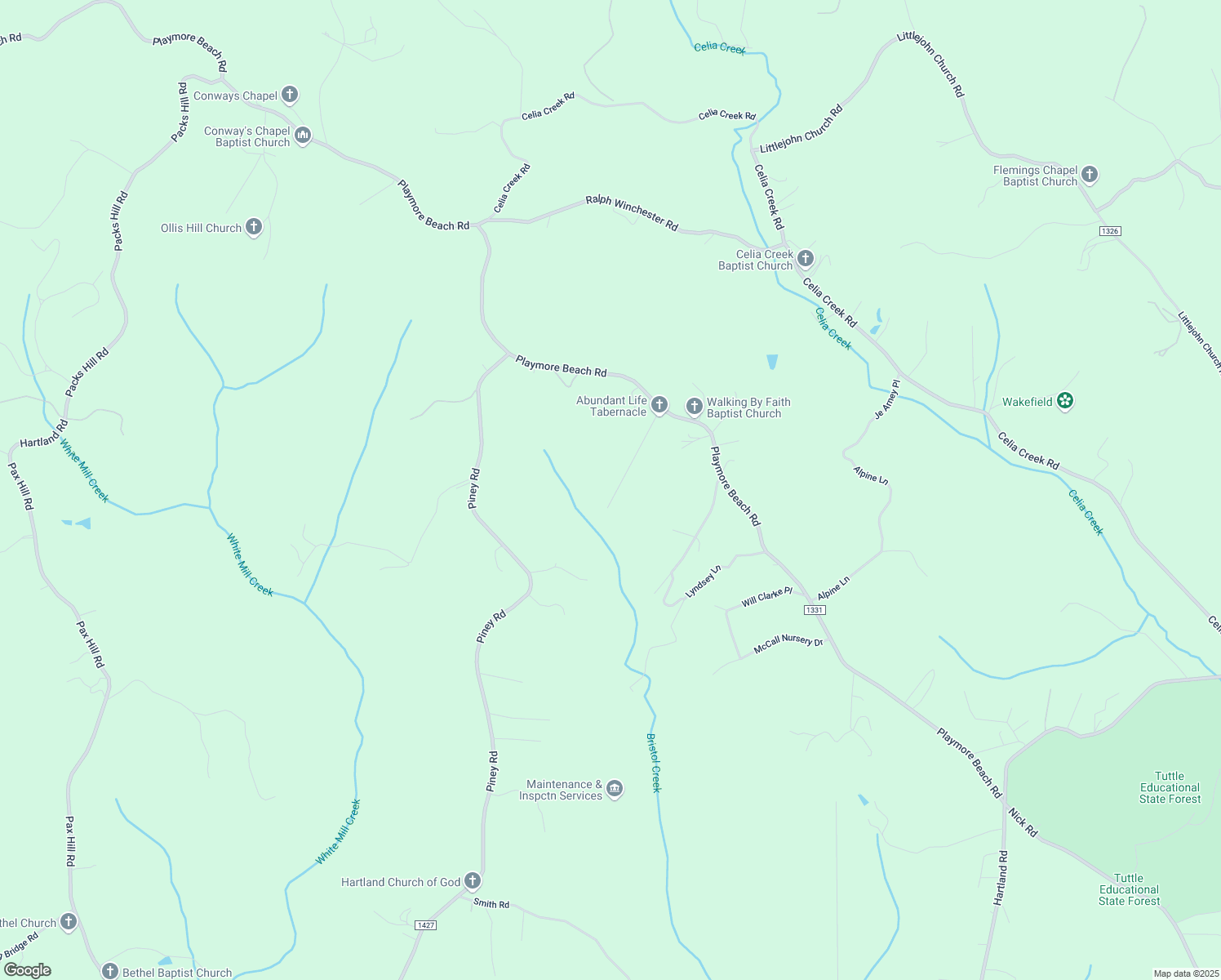 map of restaurants, bars, coffee shops, grocery stores, and more near 2645 Dexter Place in Morganton