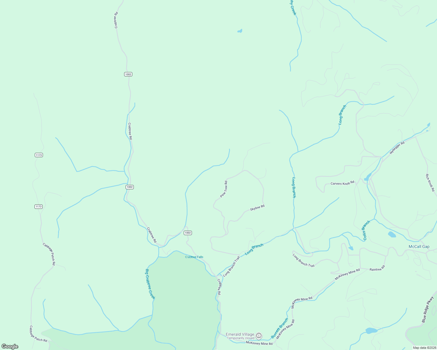 map of restaurants, bars, coffee shops, grocery stores, and more near 1005 Pine Tree Road in Spruce Pine