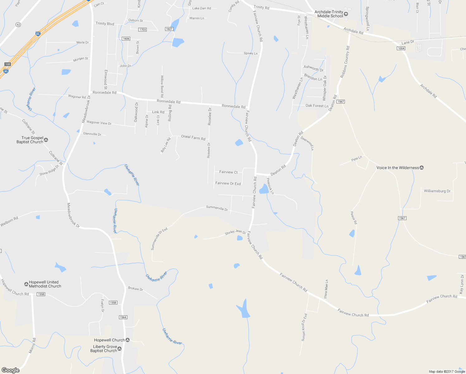 map of restaurants, bars, coffee shops, grocery stores, and more near 4935 Fairview Dr Exd in Trinity