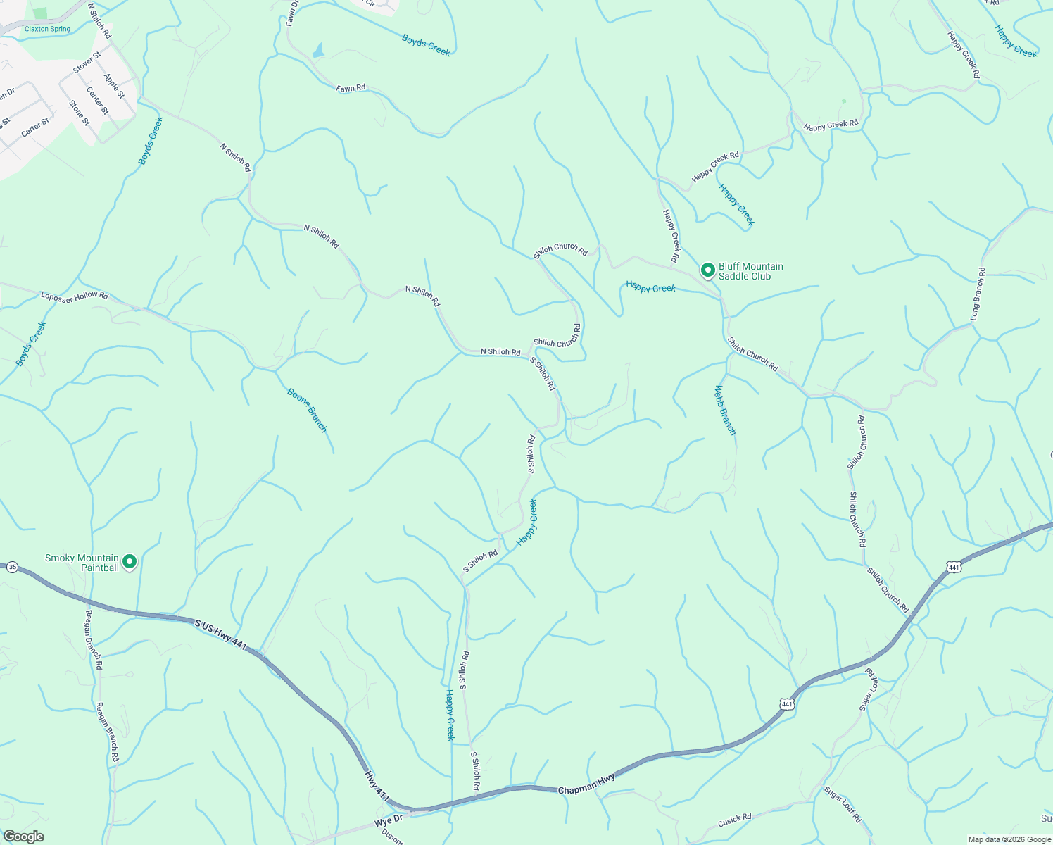 map of restaurants, bars, coffee shops, grocery stores, and more near 906 South Shiloh Road in Seymour