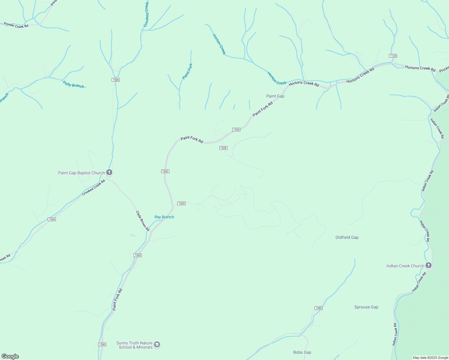 map of restaurants, bars, coffee shops, grocery stores, and more near 357 Joe Brown Road in Mars Hill