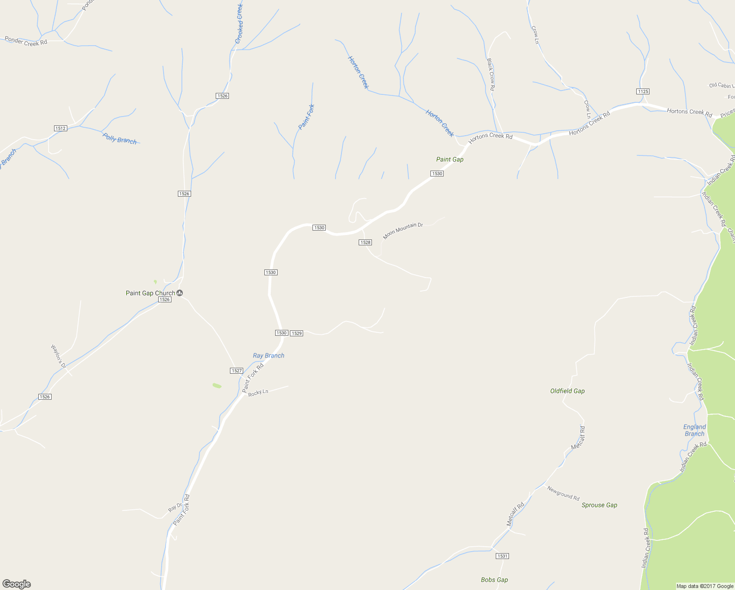 map of restaurants, bars, coffee shops, grocery stores, and more near 357 Joe Brown Road in Mars Hill