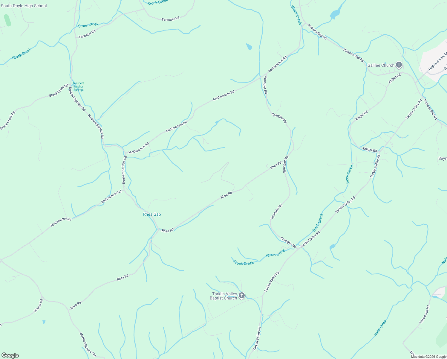 map of restaurants, bars, coffee shops, grocery stores, and more near 1327 Rhea Road in Knoxville
