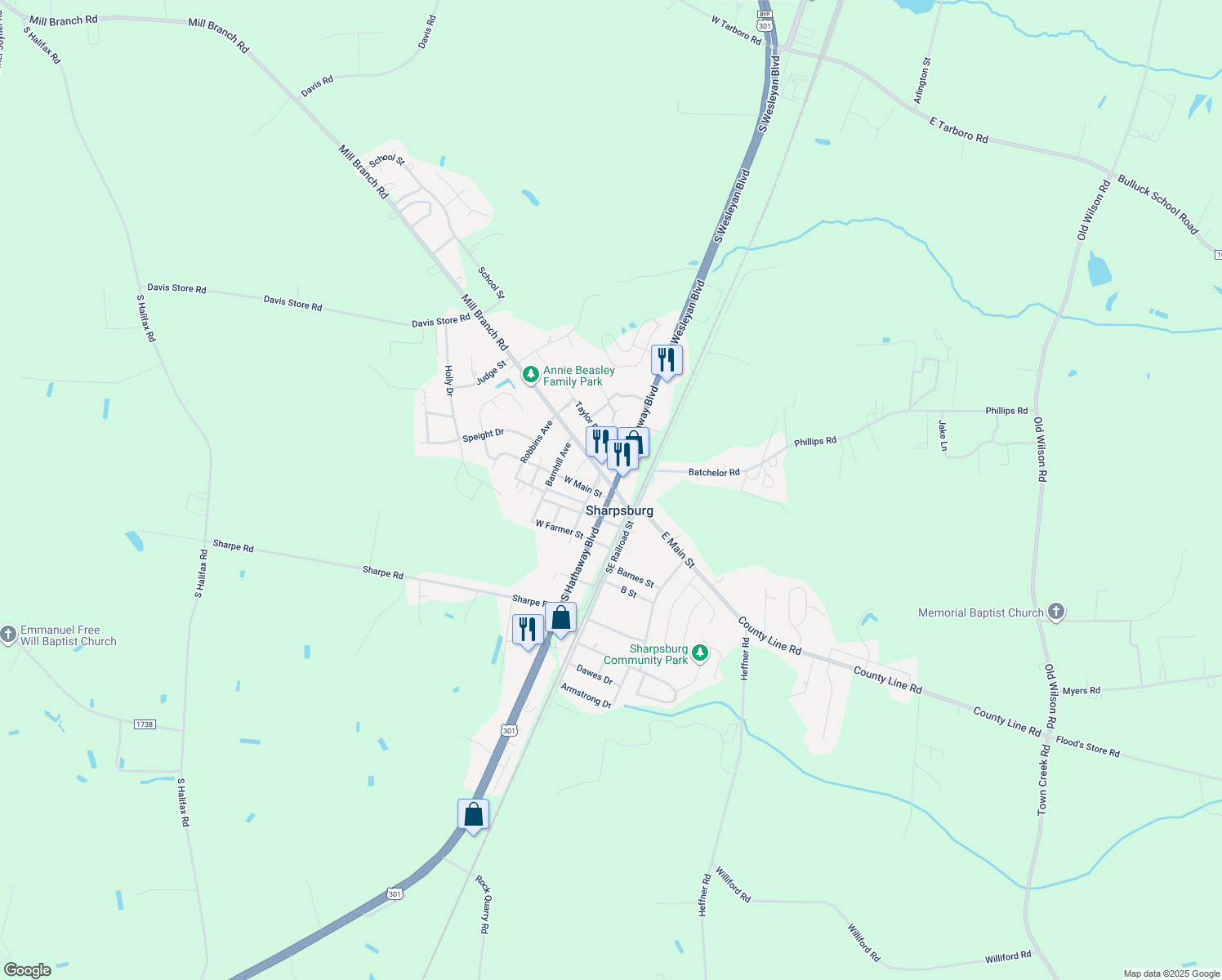 Sharpsburg NC Walk Score