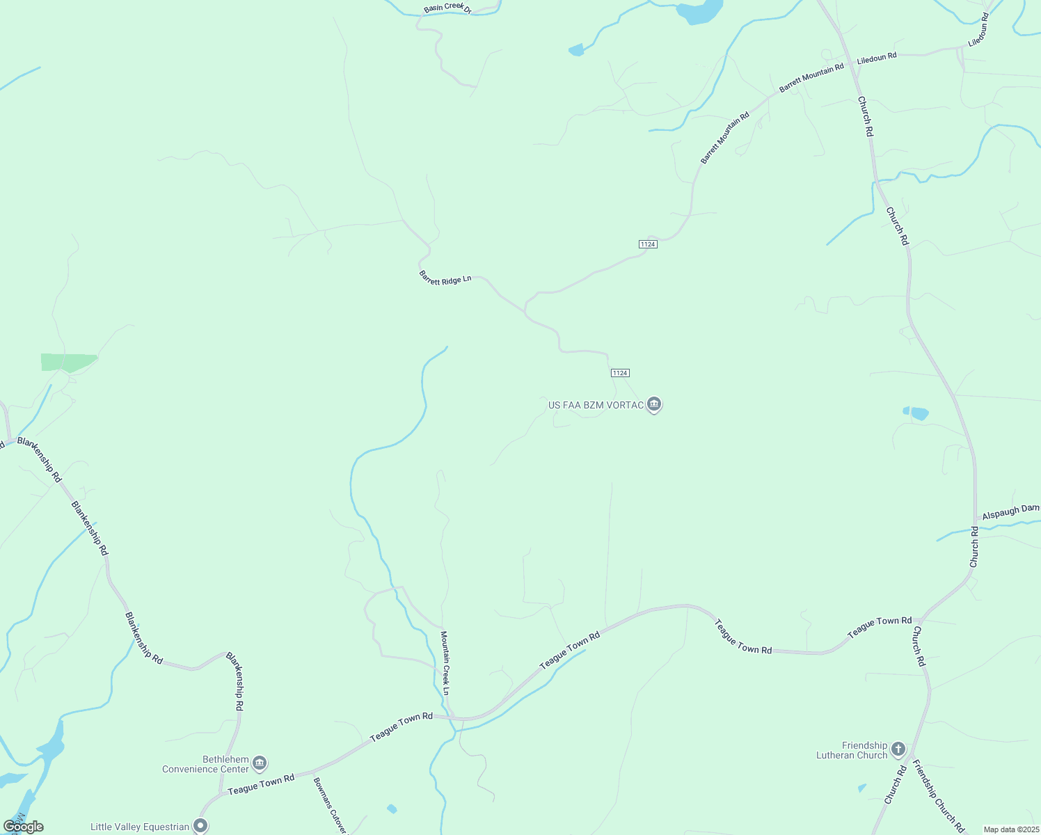 map of restaurants, bars, coffee shops, grocery stores, and more near Harrelson Ridge Road in Alexander County