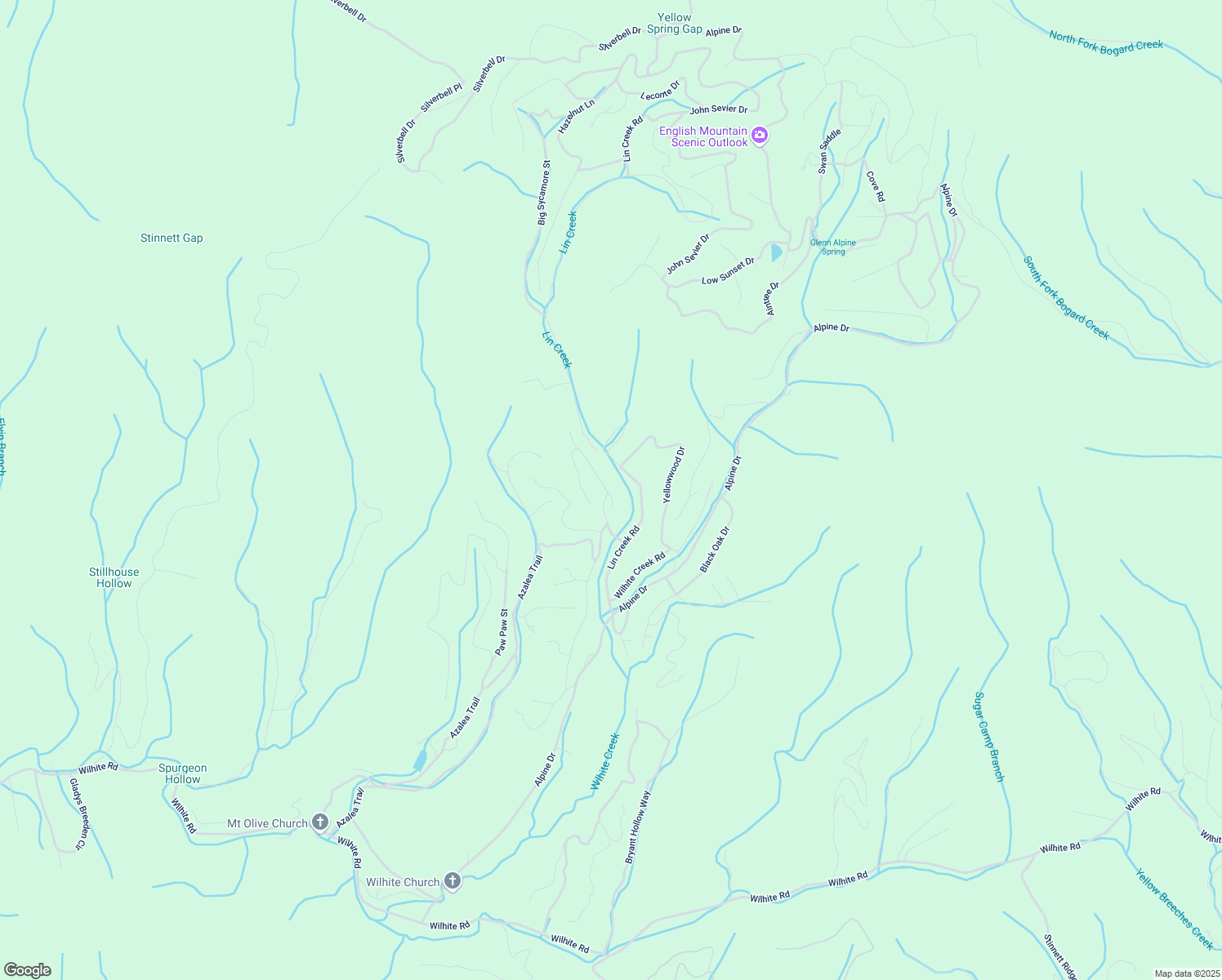 map of restaurants, bars, coffee shops, grocery stores, and more near 1344 Sourwood Honey Drive in Sevierville