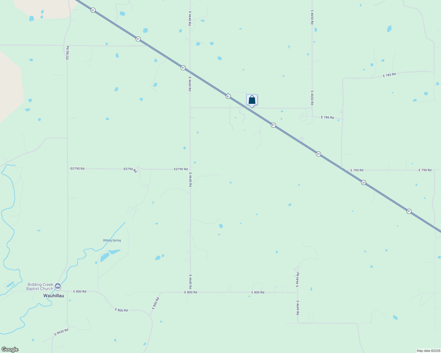 map of restaurants, bars, coffee shops, grocery stores, and more near 2325A RR 4 in Stilwell