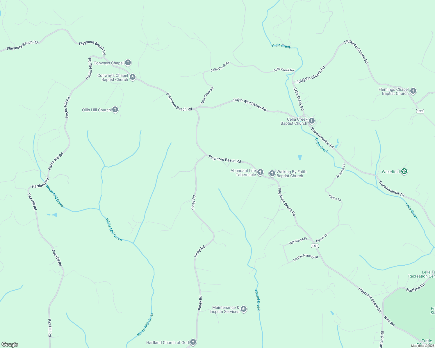 map of restaurants, bars, coffee shops, grocery stores, and more near 2405 R Baker's Acres Lane in Morganton
