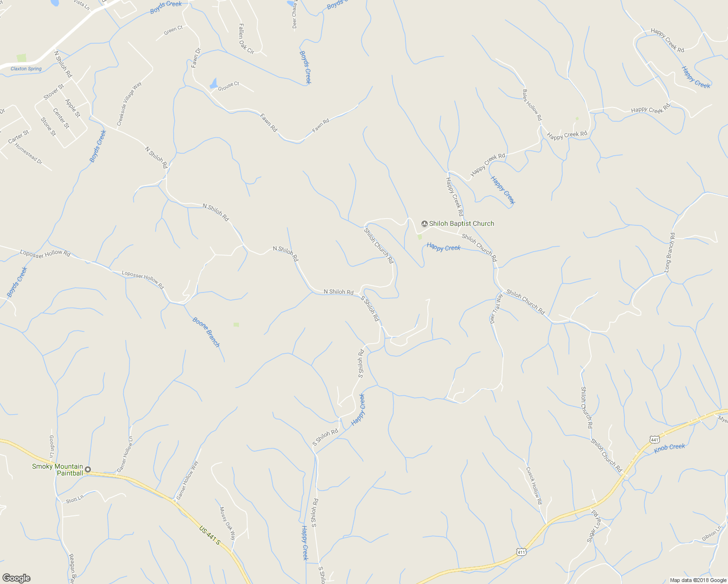 map of restaurants, bars, coffee shops, grocery stores, and more near 1023 South Shiloh Road in Seymour