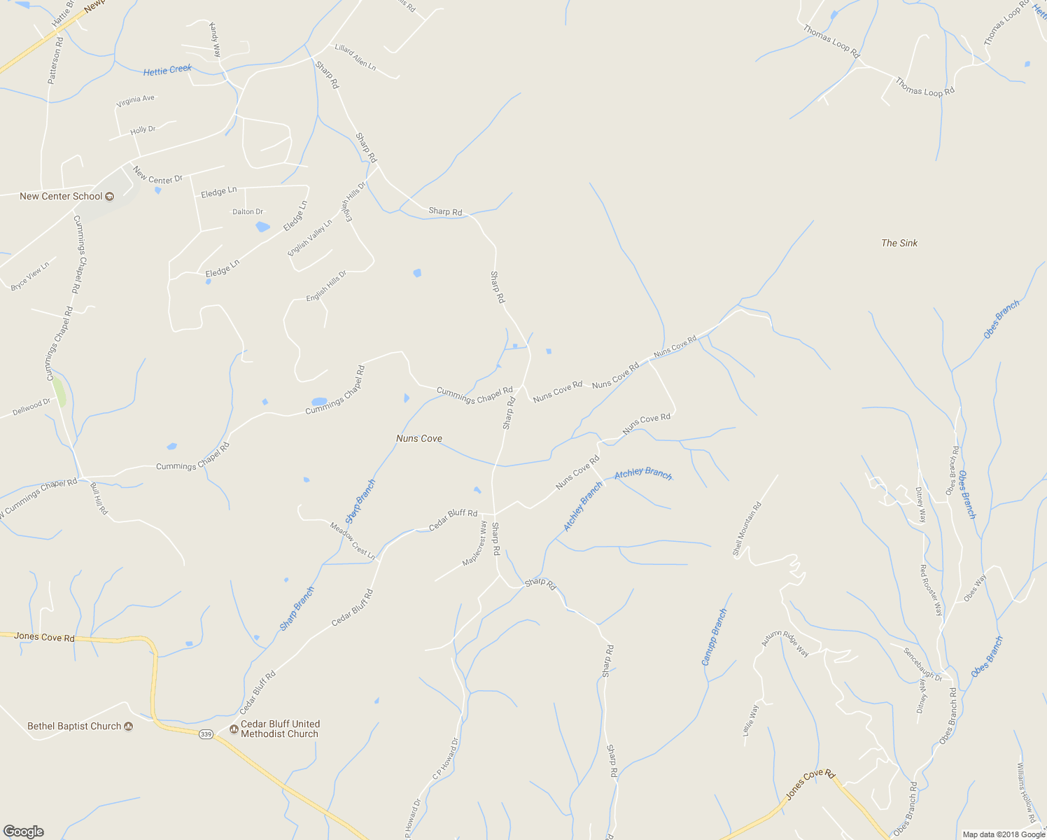 map of restaurants, bars, coffee shops, grocery stores, and more near 724 Sharp Road in Sevierville