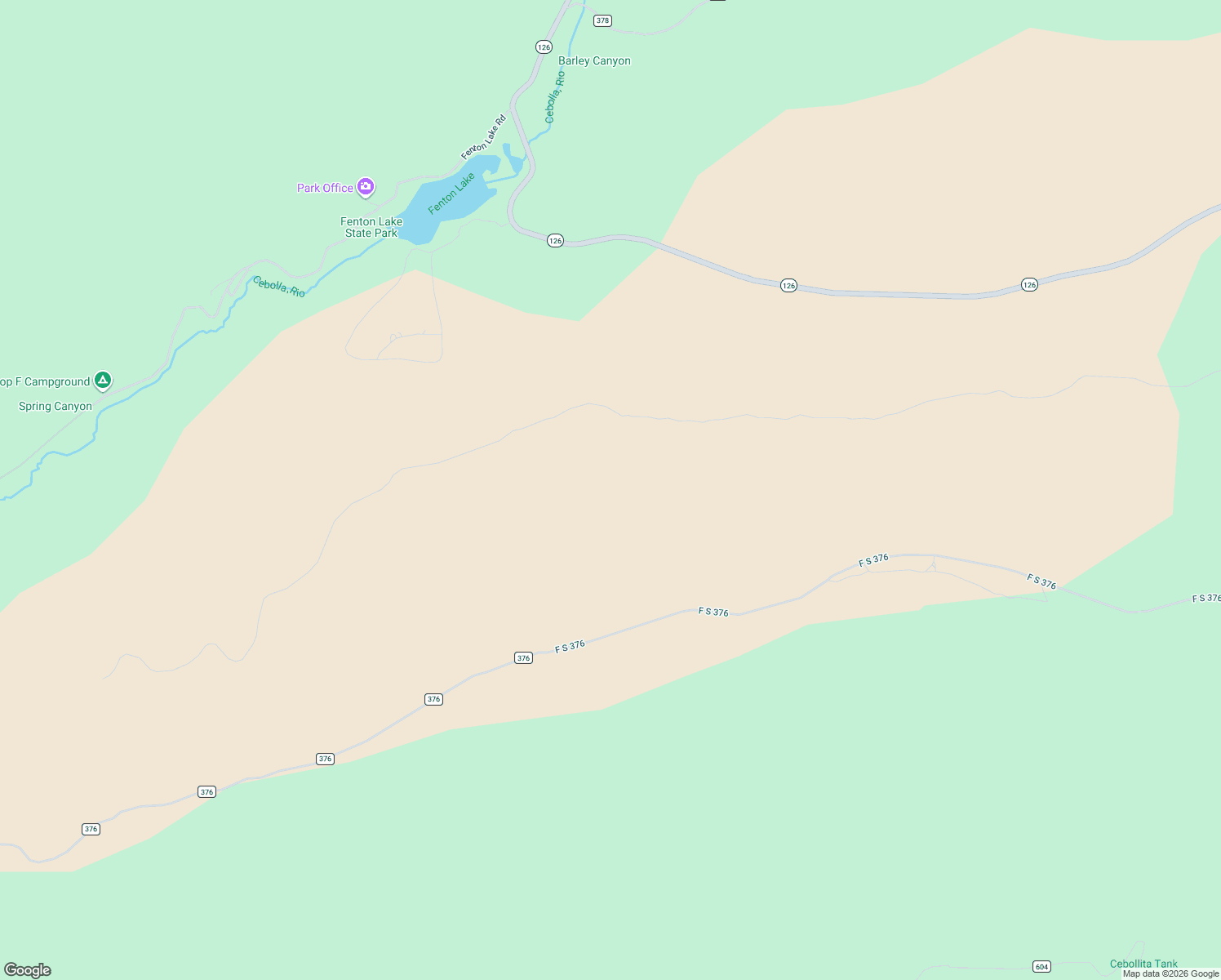 map of restaurants, bars, coffee shops, grocery stores, and more near Hot Rock Road in Jemez Springs
