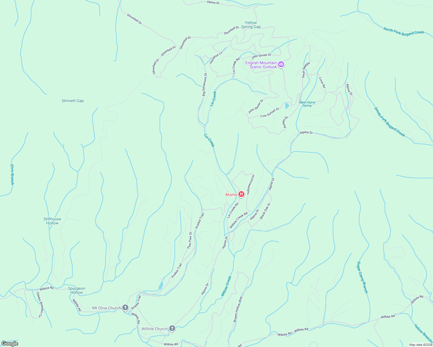 map of restaurants, bars, coffee shops, grocery stores, and more near 1302 Sourwood Honey Drive in Sevierville