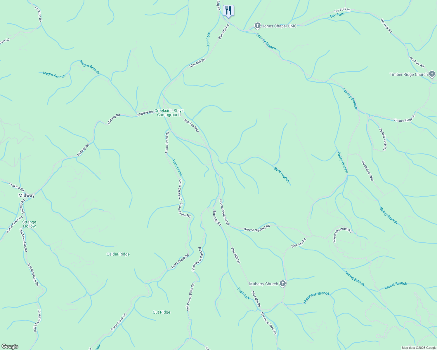 map of restaurants, bars, coffee shops, grocery stores, and more near 1139-1171 Blue Mill Rd in Del Rio