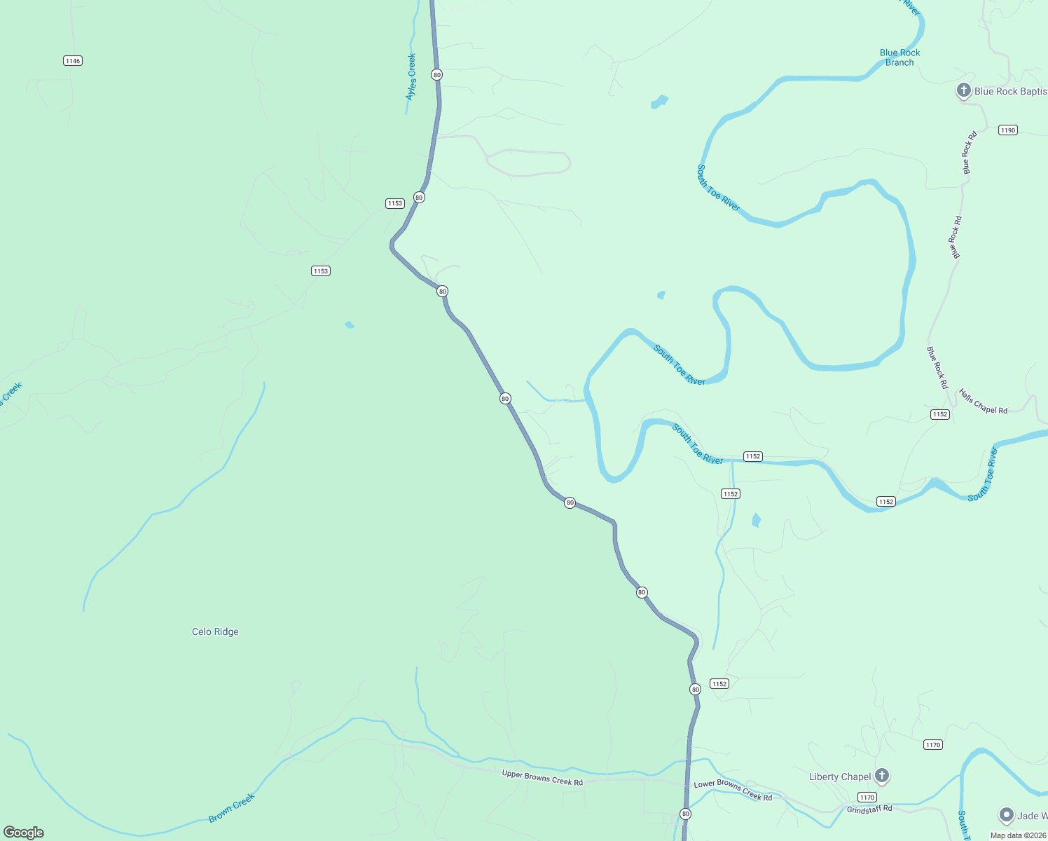 map of restaurants, bars, coffee shops, grocery stores, and more near 2753 North Carolina 80 in Burnsville