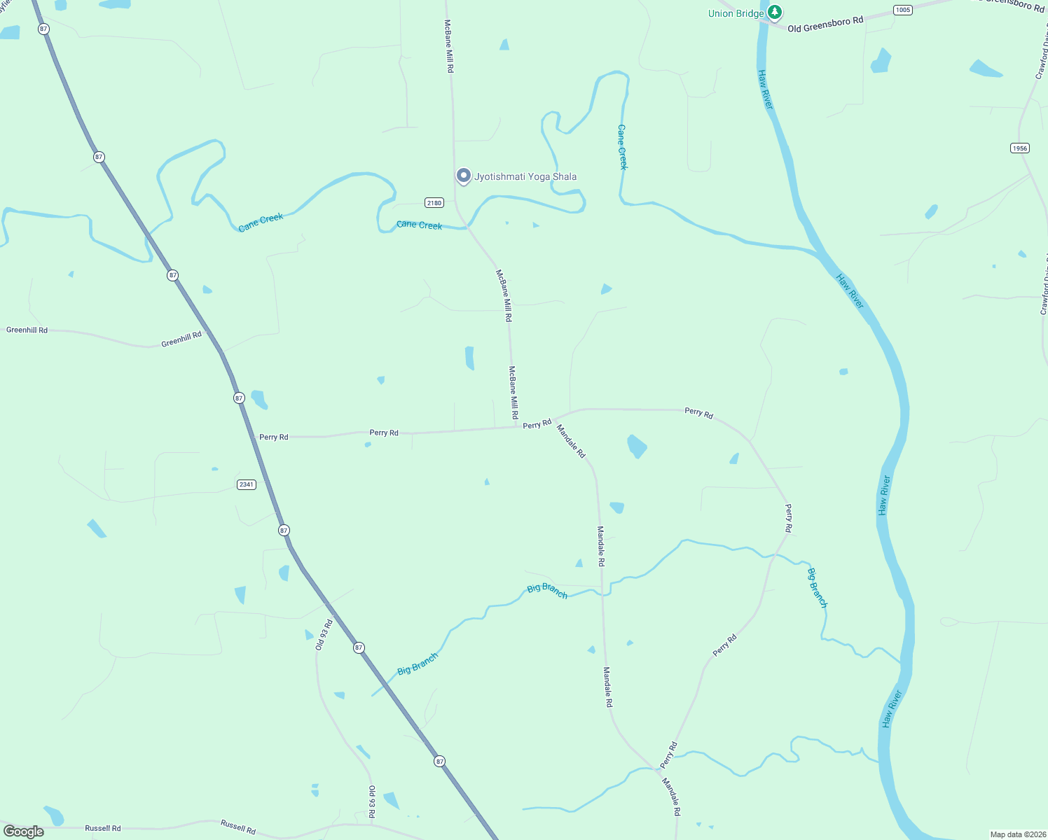 map of restaurants, bars, coffee shops, grocery stores, and more near 8180 Mcbane Mill Road in Graham