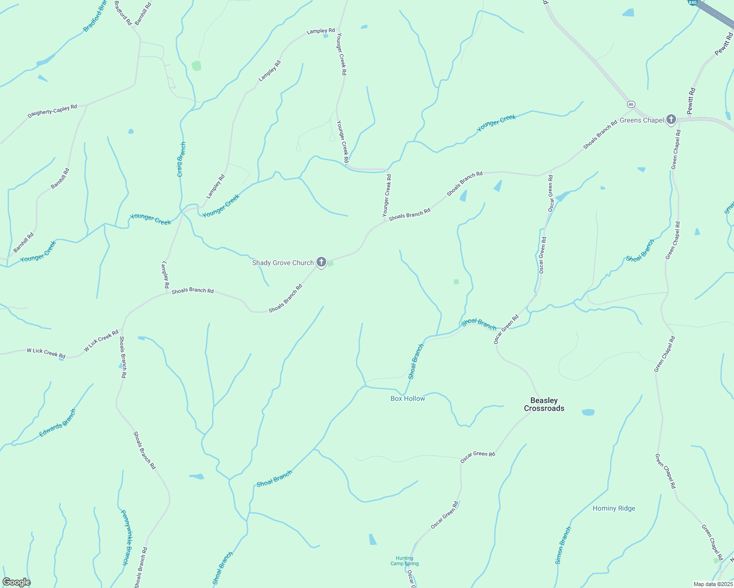 map of restaurants, bars, coffee shops, grocery stores, and more near 7436 Shoals Branch Road in Primm Springs