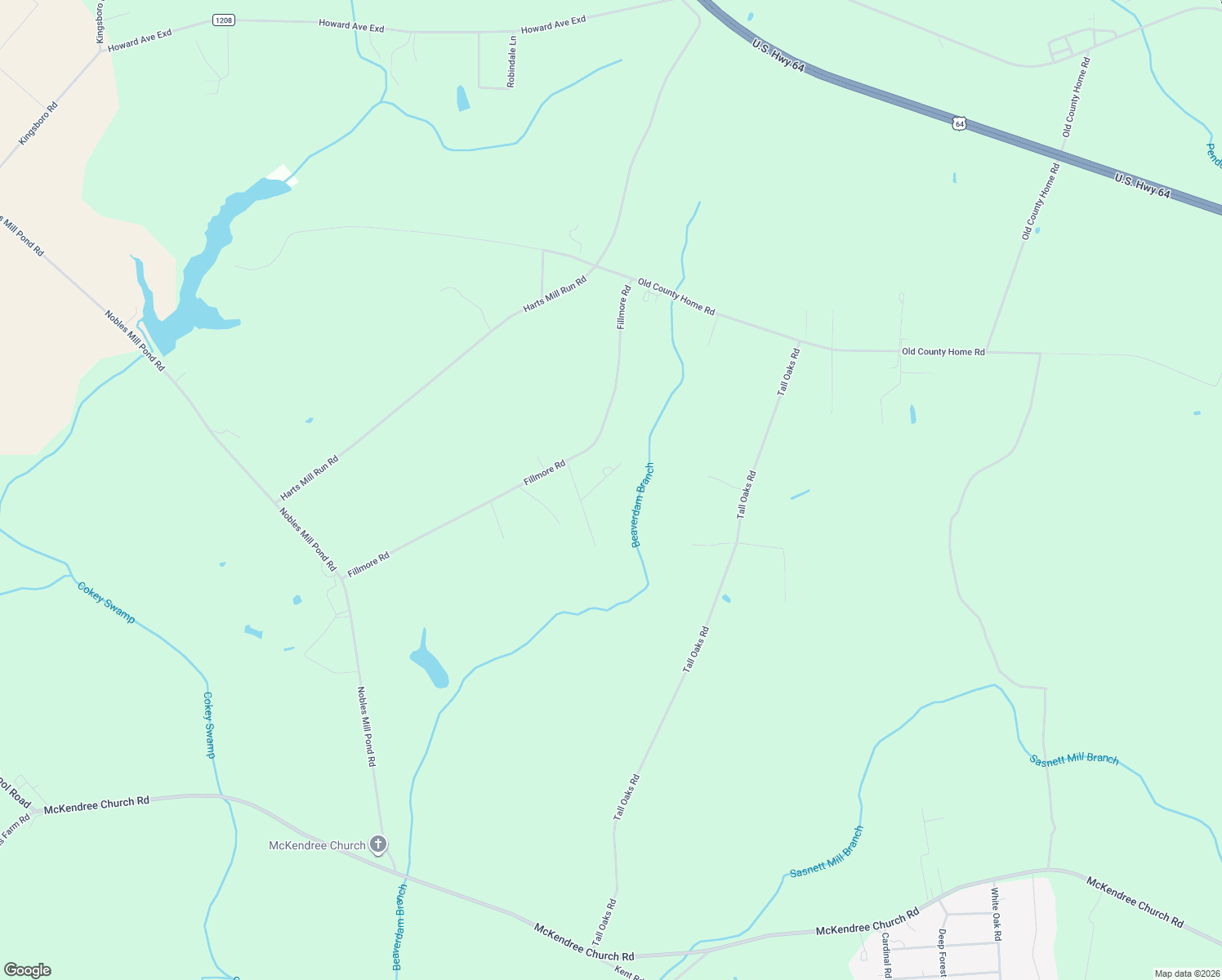 map of restaurants, bars, coffee shops, grocery stores, and more near 90 Delila Lane in Tarboro