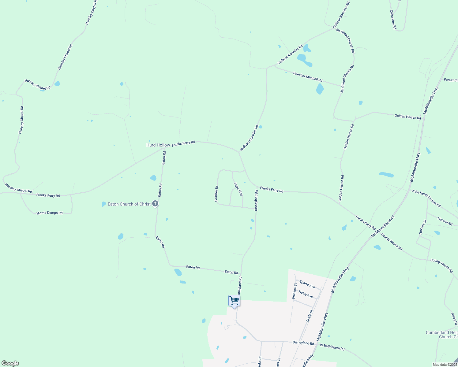 map of restaurants, bars, coffee shops, grocery stores, and more near 178 Aqua Way in Sparta