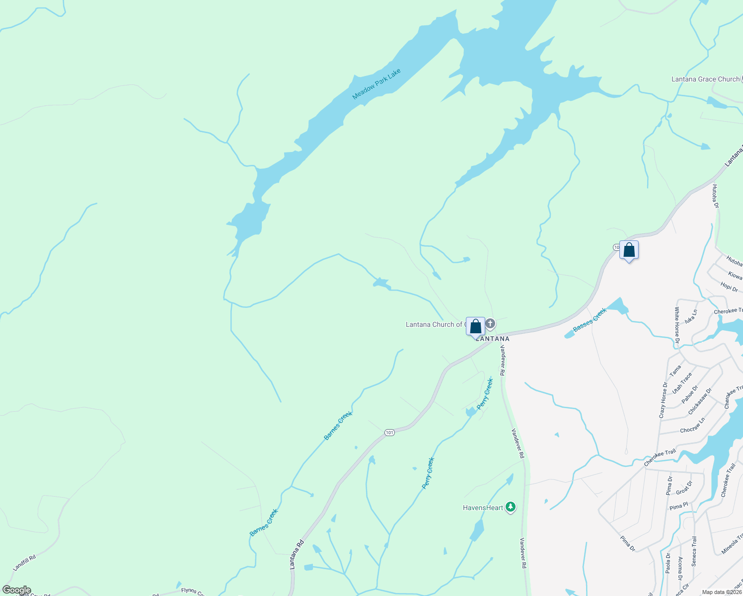 map of restaurants, bars, coffee shops, grocery stores, and more near in Lake Tansi
