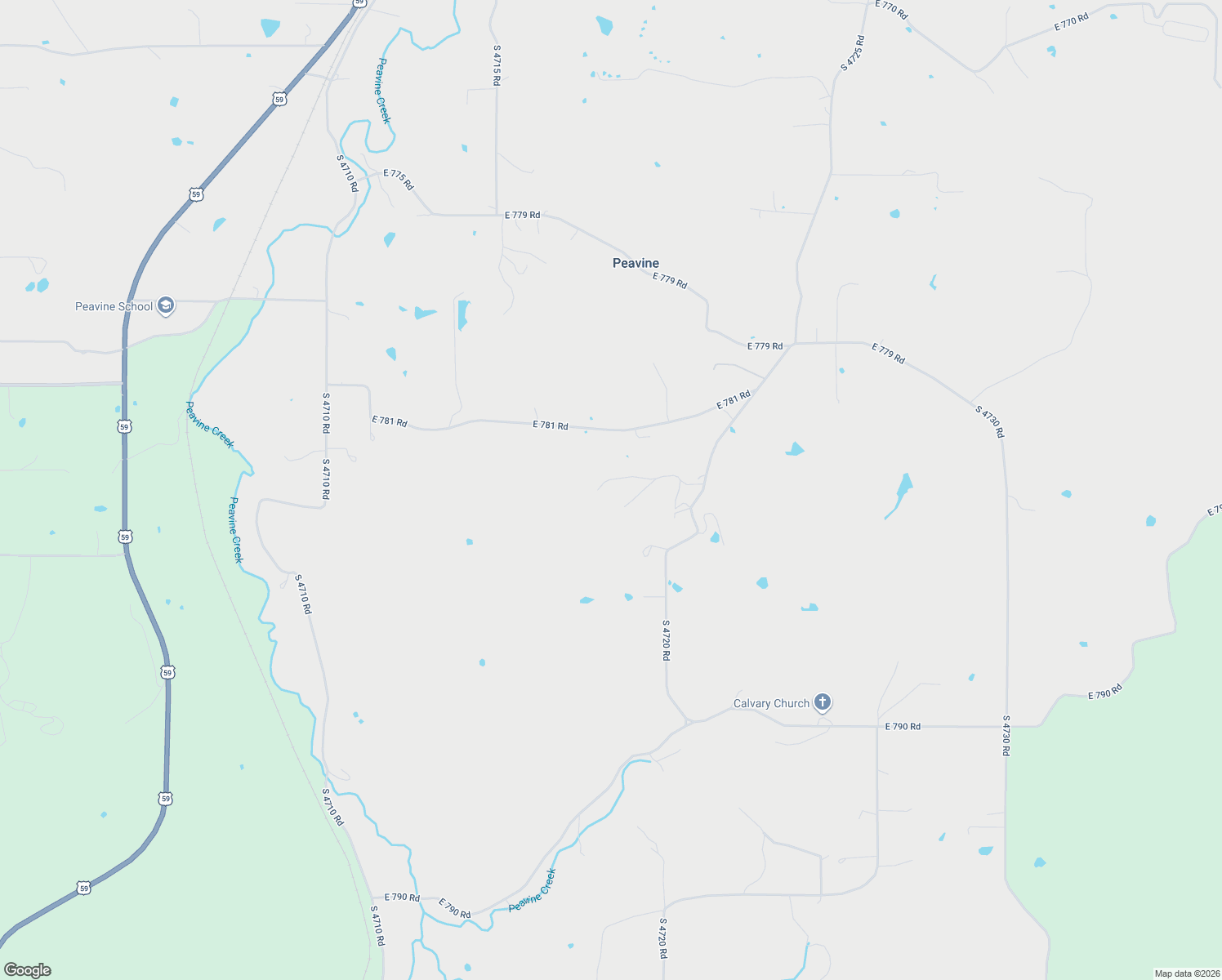 map of restaurants, bars, coffee shops, grocery stores, and more near 377 RR 2 in Stilwell