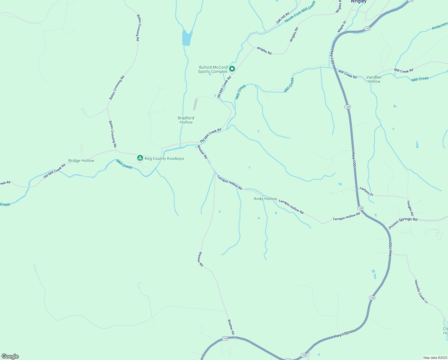 map of restaurants, bars, coffee shops, grocery stores, and more near 6534 Terrapin Hollow Road in Lyles