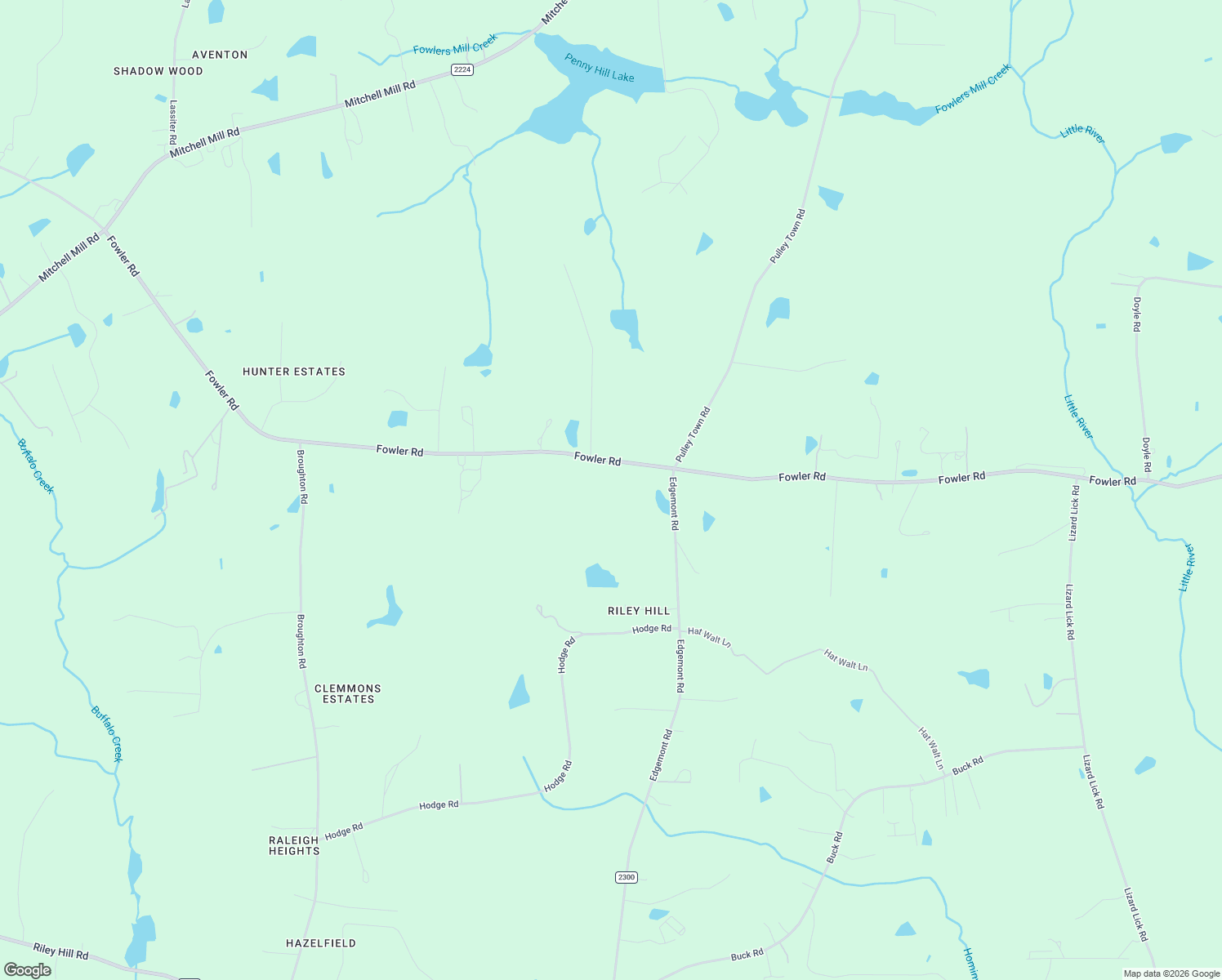 map of restaurants, bars, coffee shops, grocery stores, and more near 7612 Fowler Road in Zebulon