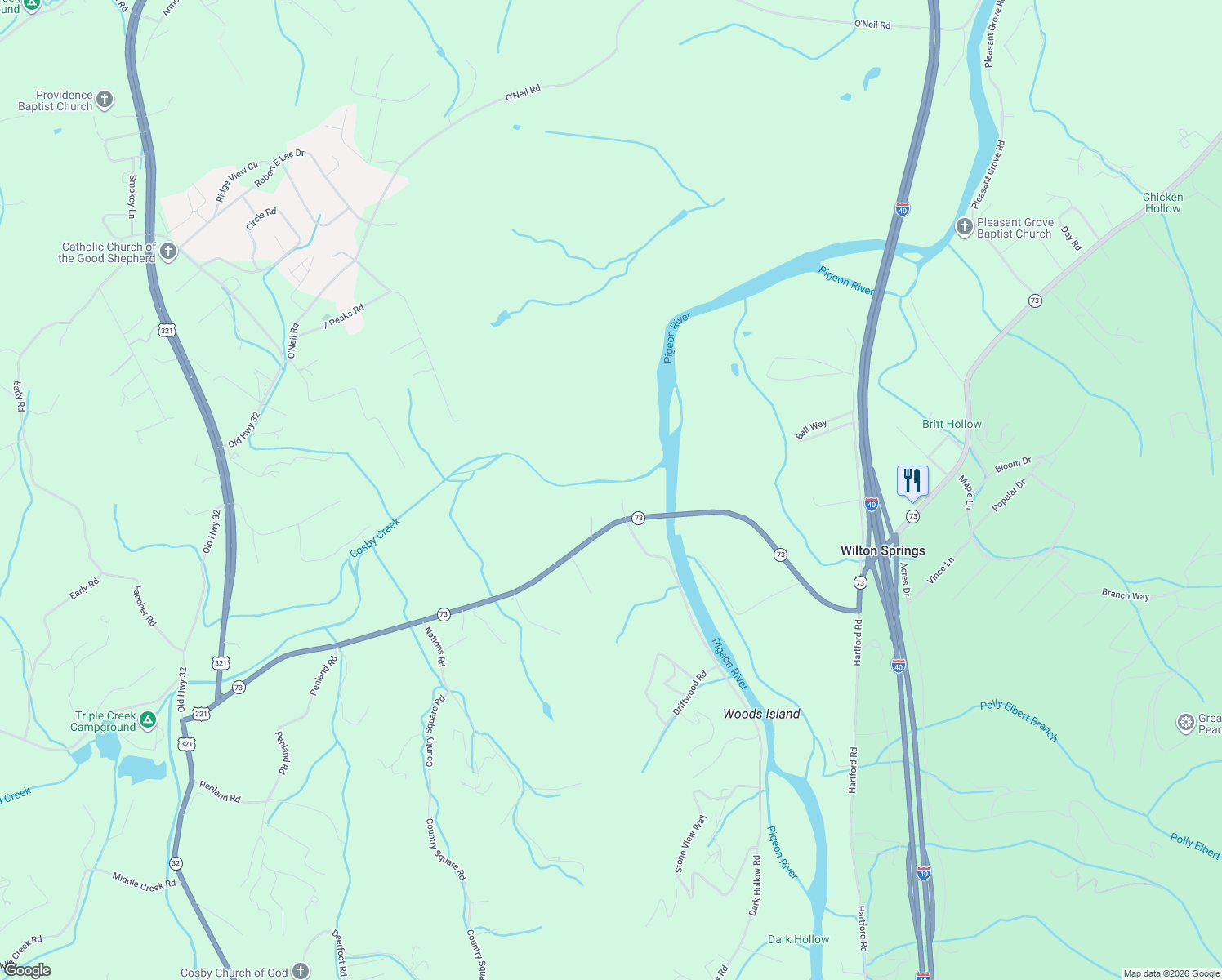 map of restaurants, bars, coffee shops, grocery stores, and more near 1874 Martin Way in Newport