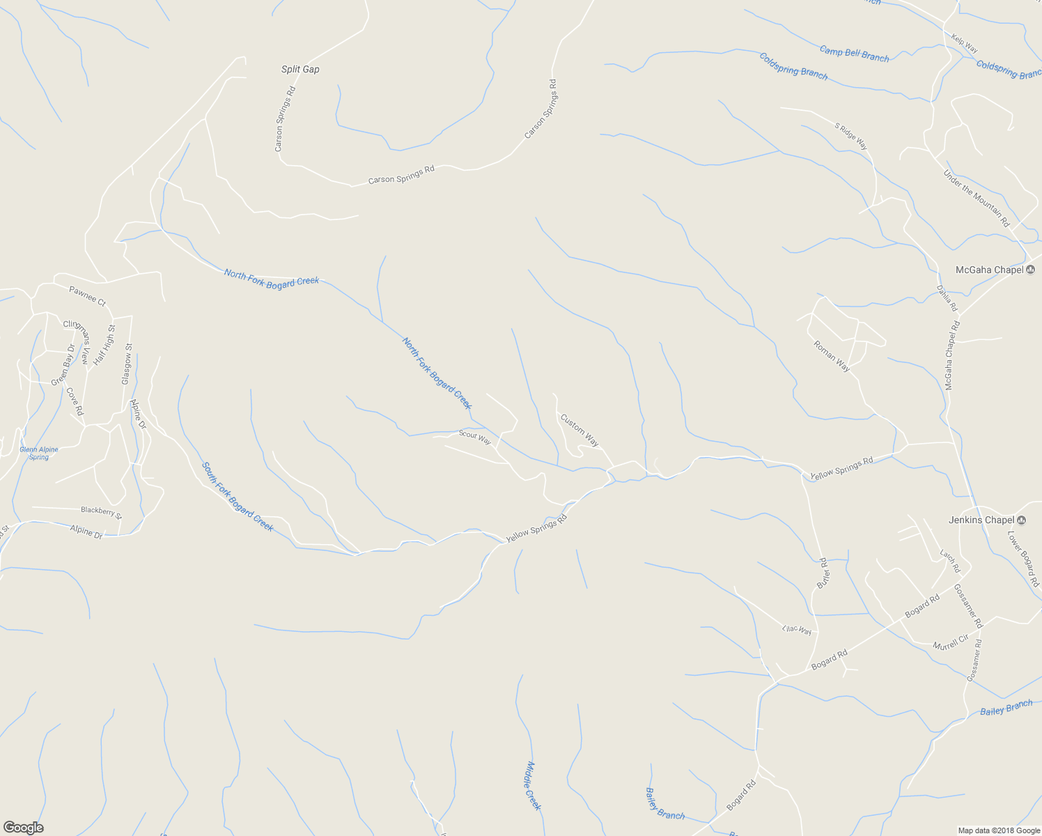 map of restaurants, bars, coffee shops, grocery stores, and more near 992 Bogard Creek Rd in Cosby