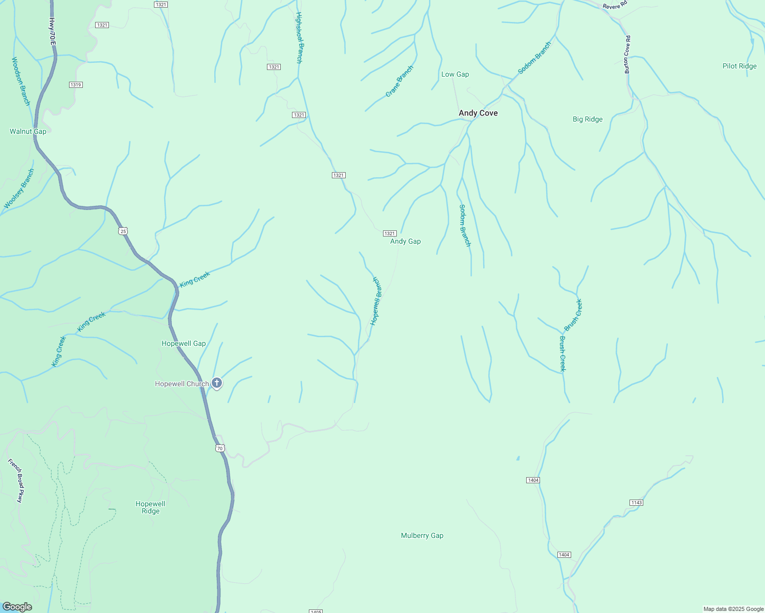 map of restaurants, bars, coffee shops, grocery stores, and more near 1256 Hickory Flats Road in Marshall