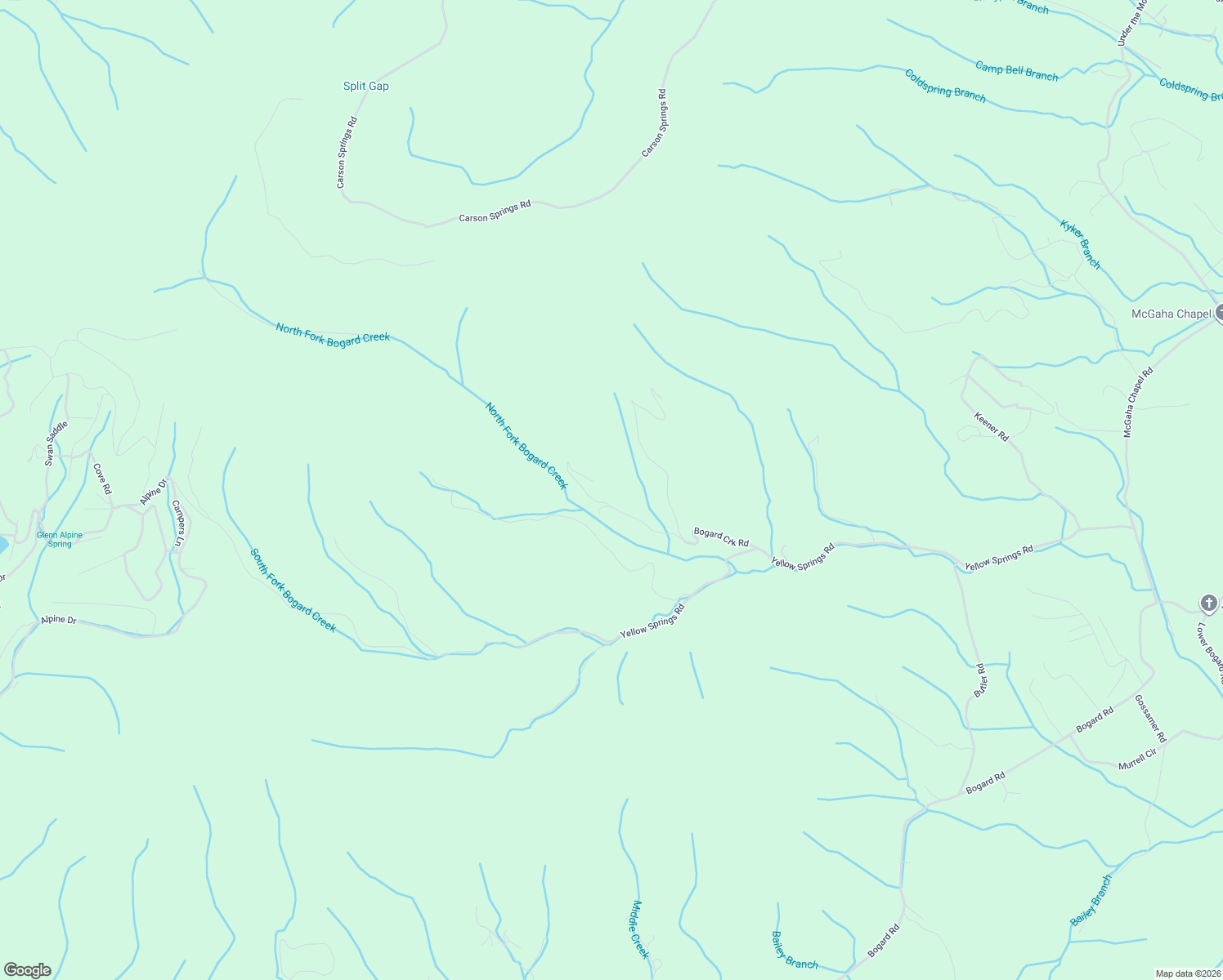 map of restaurants, bars, coffee shops, grocery stores, and more near Eagles Ridge Way in Cosby