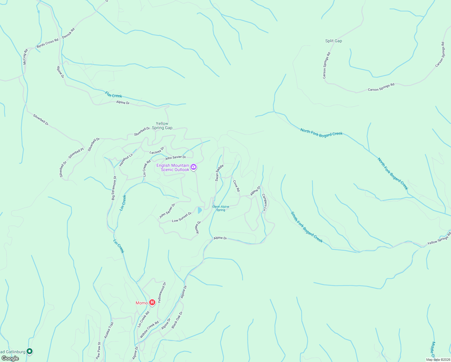 map of restaurants, bars, coffee shops, grocery stores, and more near 955 Green Bay Drive in Sevierville