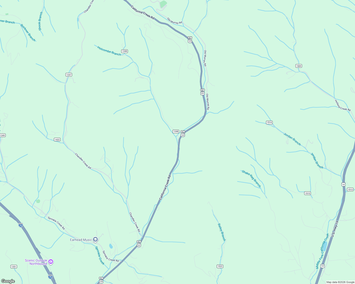 map of restaurants, bars, coffee shops, grocery stores, and more near 11 Fred Holcombe Road in Mars Hill