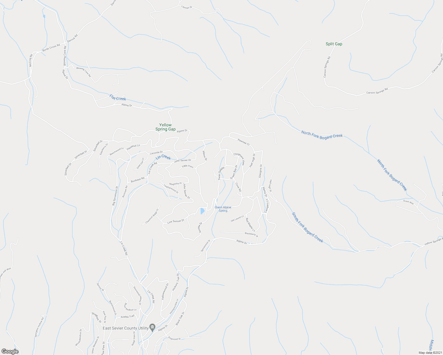 map of restaurants, bars, coffee shops, grocery stores, and more near 955 Green Bay Drive in Sevierville