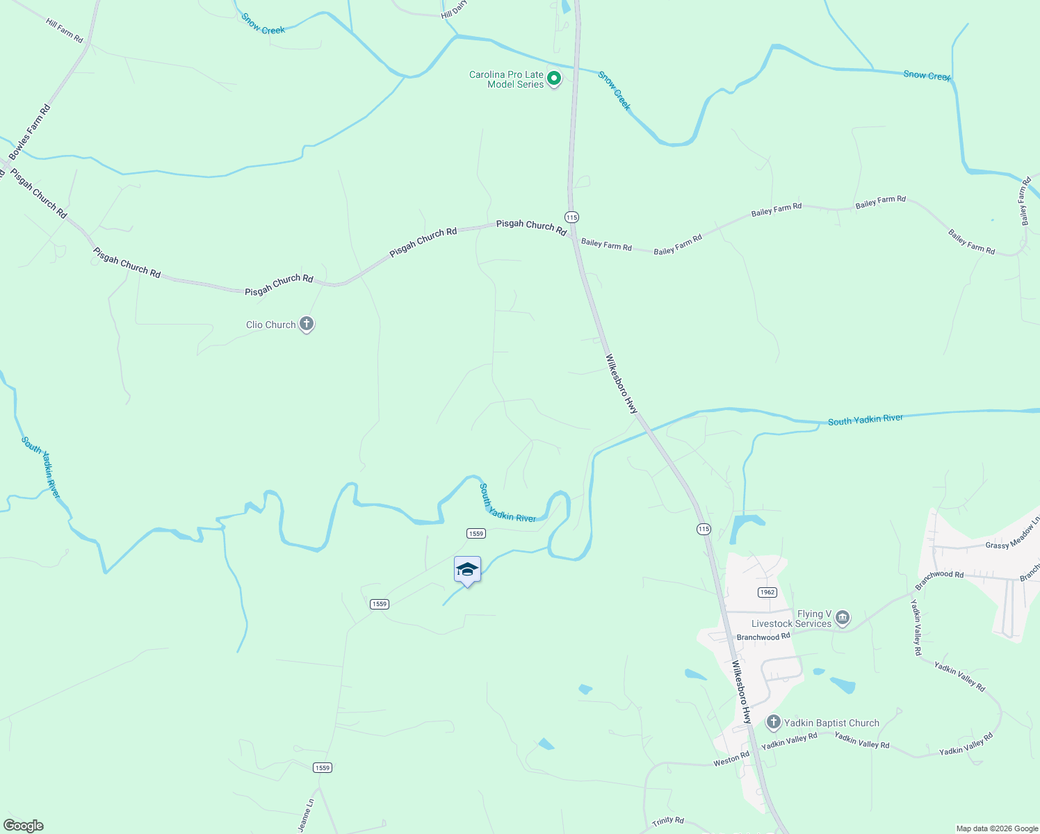 map of restaurants, bars, coffee shops, grocery stores, and more near 275 Treebark Road in Statesville