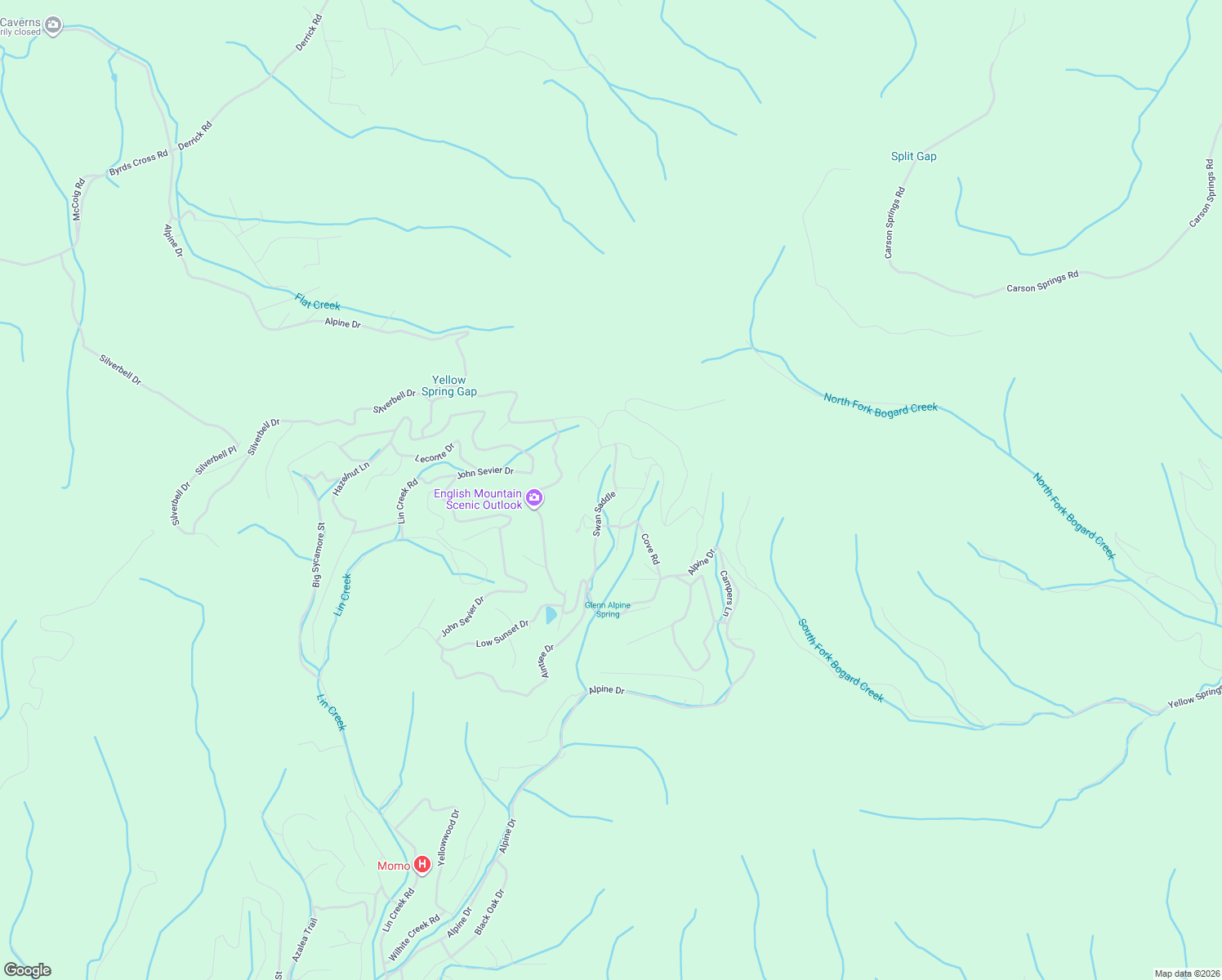 map of restaurants, bars, coffee shops, grocery stores, and more near 939 Swan Saddle in Sevierville