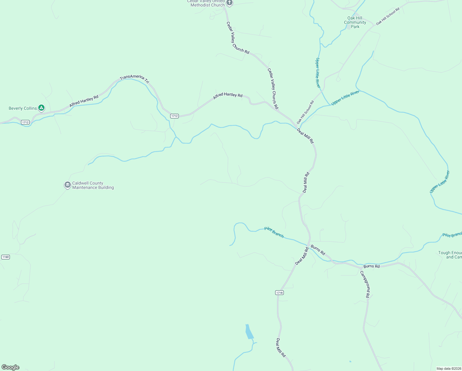 map of restaurants, bars, coffee shops, grocery stores, and more near 3941 Fox Winkler Road in Lenoir