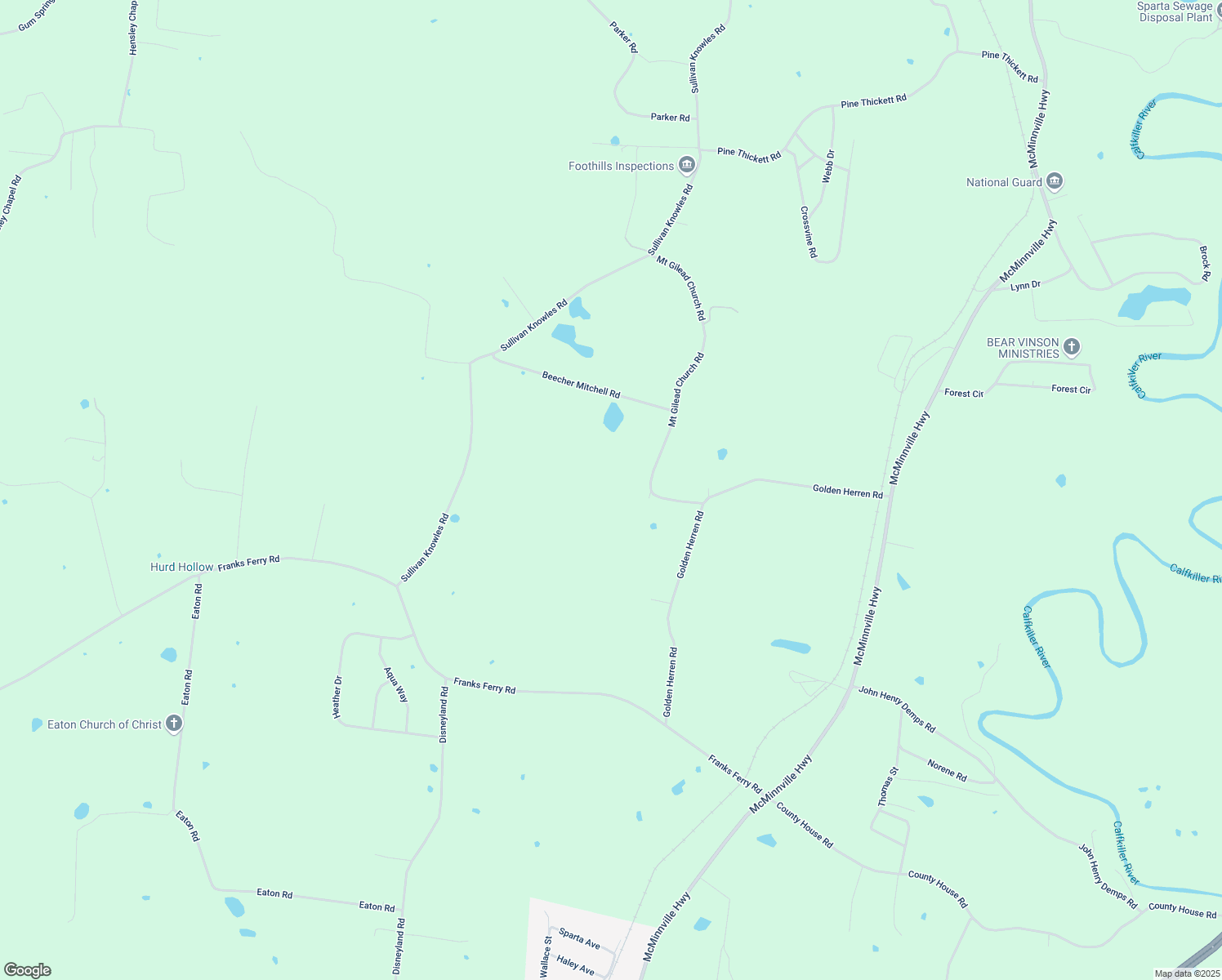 map of restaurants, bars, coffee shops, grocery stores, and more near 908 Mount Gilead Church Road in Sparta