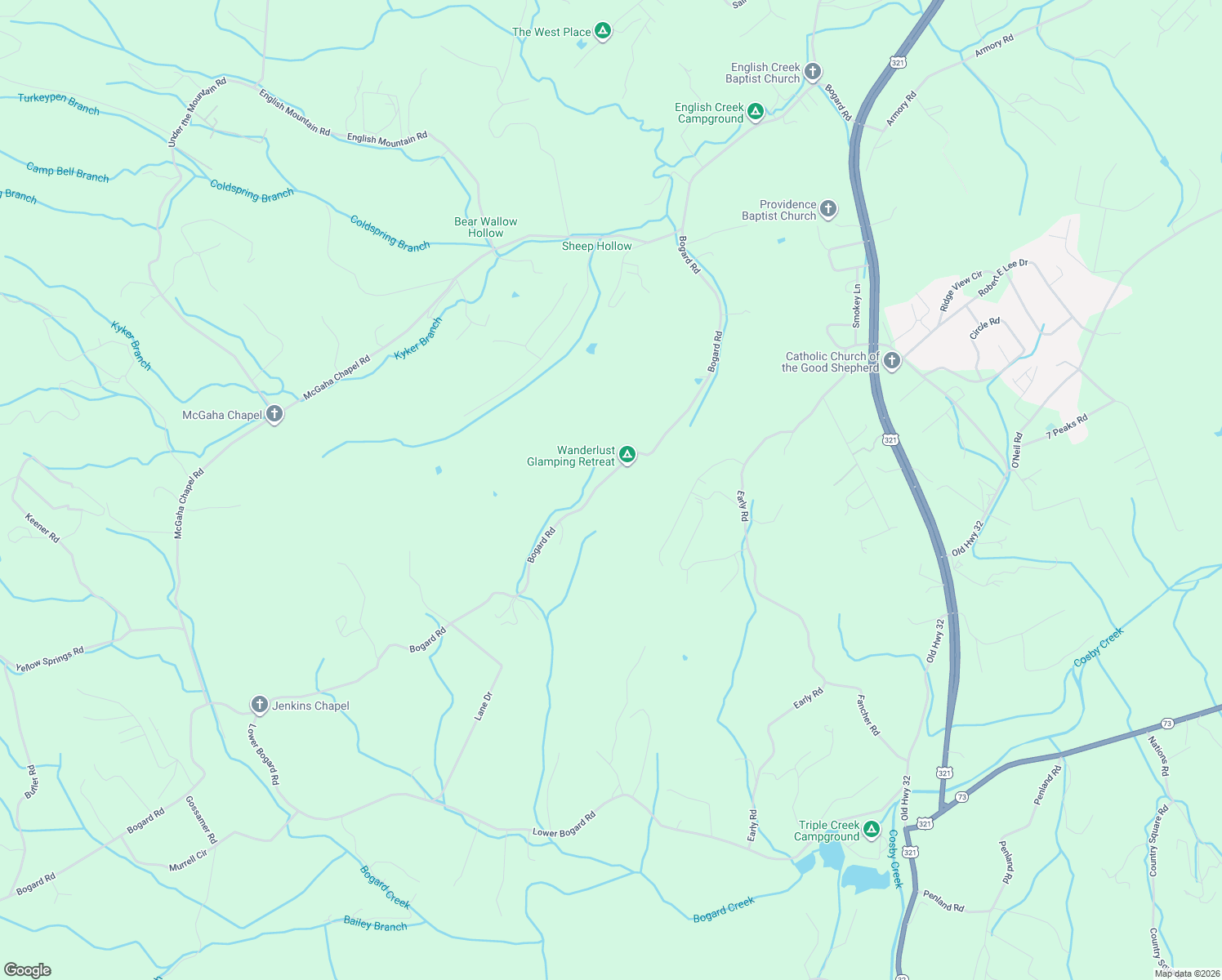 map of restaurants, bars, coffee shops, grocery stores, and more near 2406-2528 Bogard Road in Newport