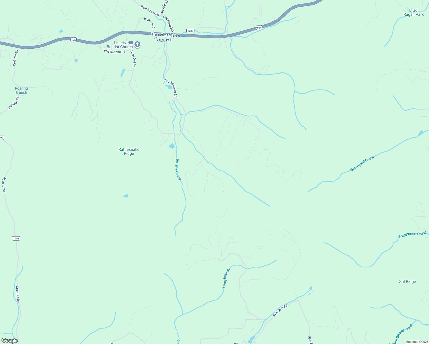 map of restaurants, bars, coffee shops, grocery stores, and more near 155 Pebble Ridge Road in Spruce Pine